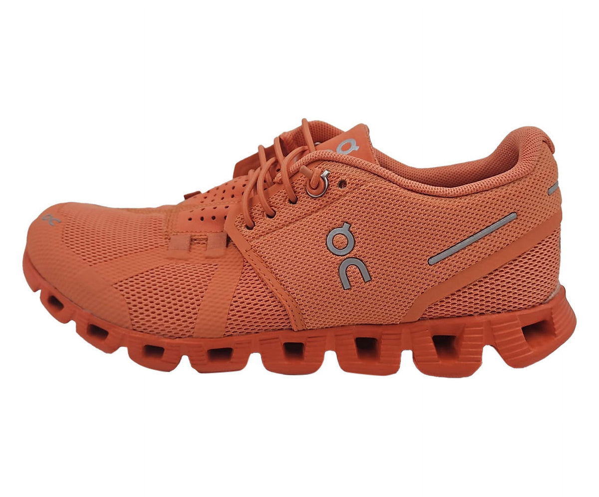 On Running Cloud Monochrome Women's Lace Up Running Shoes In Orange Size 5