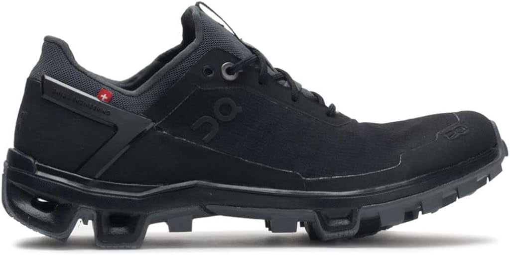 ON Cloudventure Peak 2 Womens Shoes Size 9, Color: Black/Rock