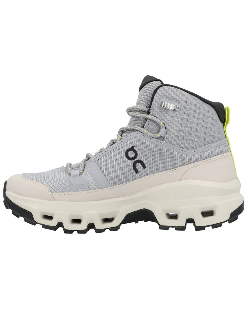 On Running Cloudrock Mid Waterproof Canvas Sneaker, 9, Grey