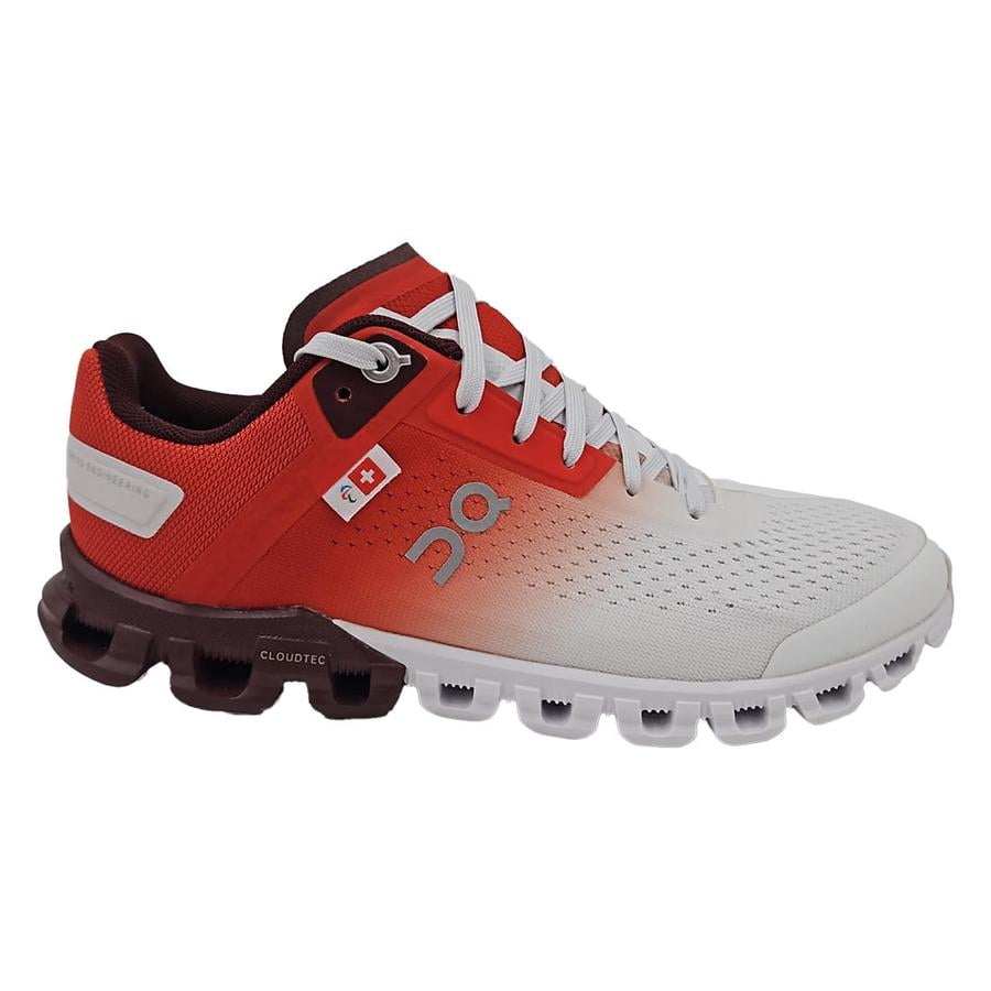 ON Cloudflow CH Paralympic 1 Womens Shoes Size 7, Color: Rust/White