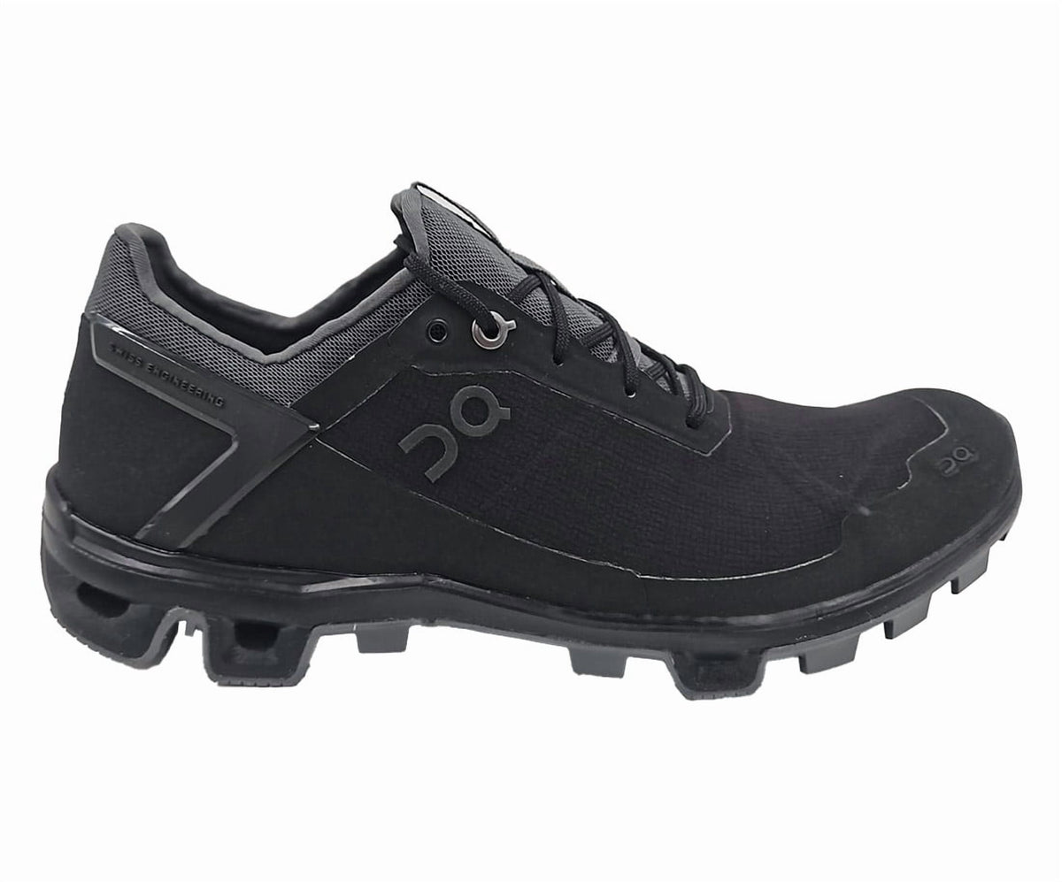 ON Cloudventure Peak 2 Womens Shoes Size 9, Color: Black/Rock