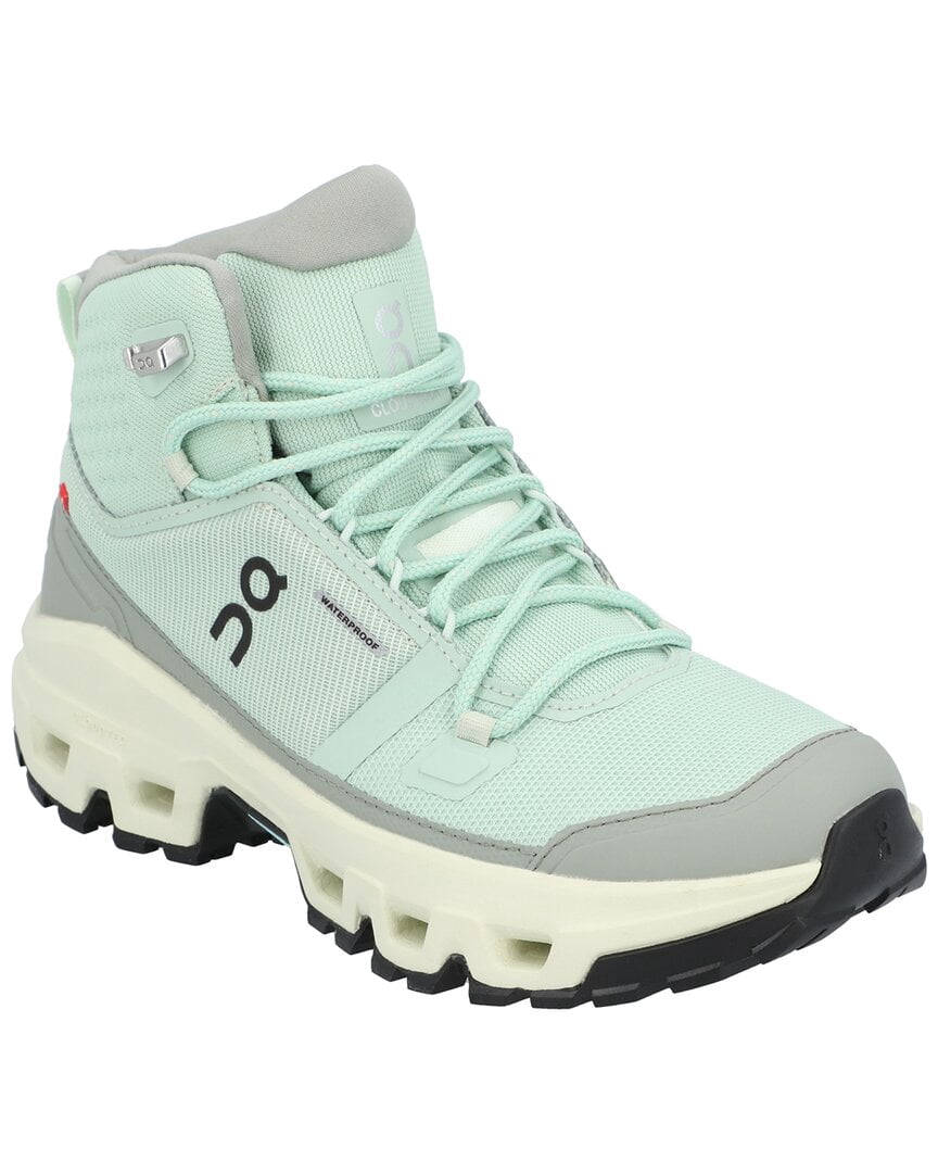 On Running Cloudrock Mid Waterproof Canvas Sneaker, 8.5, Green