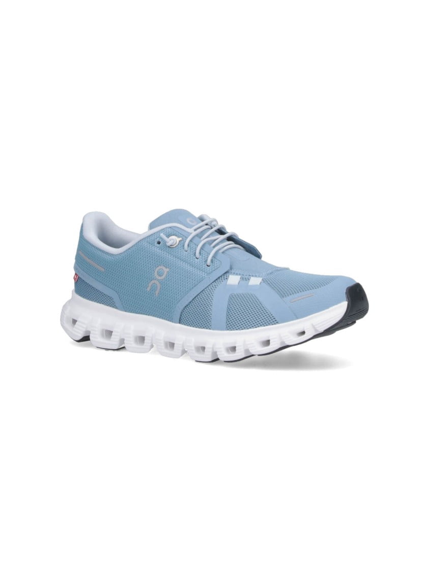 On Womens Cloud 6 Chambray/White 3WF10061508